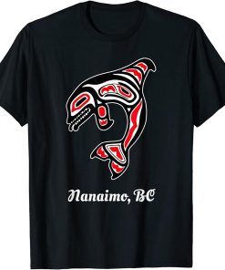 Native American Nanaimo BC Red Orca Killer Whale T-Shirt