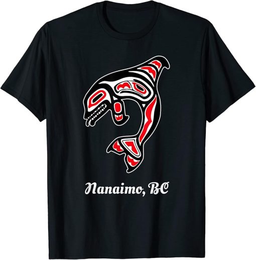 Native American Nanaimo BC Red Orca Killer Whale T-Shirt