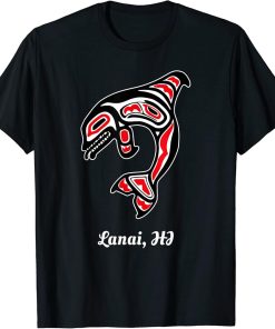 Native Miami Beach Hawaii Red Orca Killer Whale T-Shirt