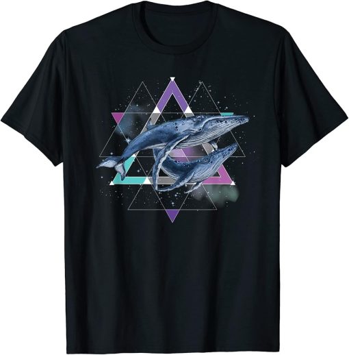 Humpback whale in Space | Funny Beluga Orca Blue whale T-Shirt